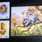 Coreea 2000 maimuțe fauna ,animale serie 2v + colita . neștampilat Korea 2000