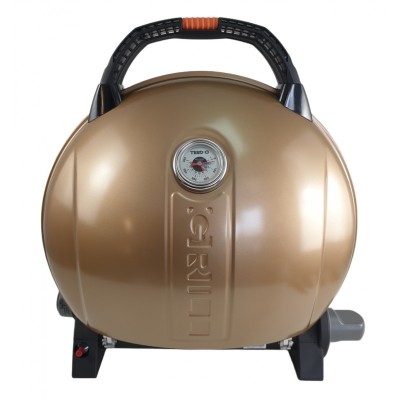 Gratar portabil cu capac O-GRILL 900, 3.2 kW, aprindere automata, 232 g/h, afisaj temperatura, Gold foto