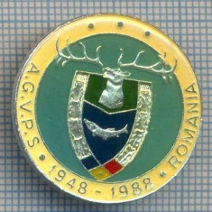 AX 140 INSIGNA VANATOARE SI PESCUIT SPORTIV PERIOADA RSR -A.G.V.P.S -1948-1988