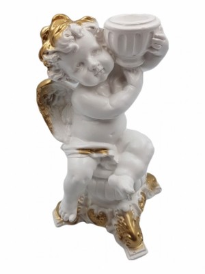 Statueta decorativa, Inger, Alb, 23 cm, DV101-22Z foto