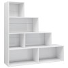 VidaXL Bibliotecă/Separator cameră alb extralucios 155x24x160 cm PAL