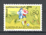 Liechtenstein.1974 C.M. de fotbal GERMANIA SL.79, Nestampilat