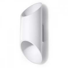 Lampă De Perete Penne Albă Aluminiu 1 Bec Tub Modern De Interior foto