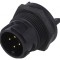 Conector Circular Soclu Tată PIN 4 Buccaneer 4000 Aurit THT