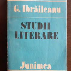 Studii literare - G. Ibrăileanu