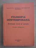 Filosofia contemporana. Cercetare bibliografica 1984