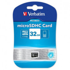 Memory Card Verbatim Premium MicroSDHC, 32GB, Class 10