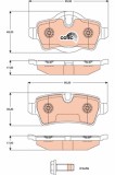 TRW GDB1766 COTEC set placute frana,frana disc