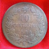 (M1581) MONEDA ITALIA - 10 CENTESIMI 1894, LIT. R (MONETARIA ROMA), REGELE UMBERTO I