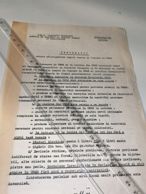 FLAYER ONT CARPATI - INFORMATII EXCURSIE URSS -OLIMPIADA 1980 foto