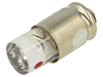 Lampă LED roșie 5mm S5,7s 5&amp;divide;6VDC T1 3/4 cu 1 diodă foto
