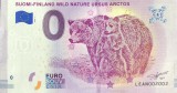 !!! 0 EURO SOUVENIR - FINLANDA , URSUL - 2018.1 - UNC / DIN SERIA WILD NATURE