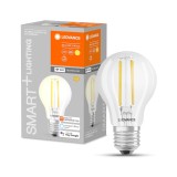 Bec LED Ledvance Smart cu WiFi, soclu E27, reglabila, alb cald (2700 K) - RESIGILAT