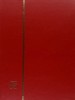 Clasor timbre cu 32 file negre, 64 pagini, seria BASIC, coperta rosie