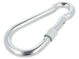 Carabină oțel zincat 12mm cu protecție DROMET, 140mm pentru cabluri