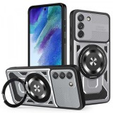 Husa pentru Samsung Galaxy S21 FE 5G G990, Techsuit, RuggedCam, Gri