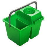 Cumpara ieftin Galeata Plastic Dubla cu Storcator Esenia, 2 x 7L, Verde