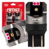 Set bec led Canbus PRO series 7443 W21/5W 4x3030 SMD ROSU 12/24V AutoDrive ProParts, Amio