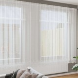 Cumpara ieftin Perdele cu perdele Floral Alb 1200 x 240 cm Poliester