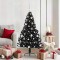 vidaXL Pom de Crăciun artificial pre-iluminat Negru 150 cm PVC 3397133