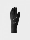 Mănuși softshell Touch Screen unisex - negre, 4F Sportswear