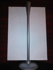 CY - Sfesnic deosebit metal neferos bronzuit argintiu / h: 33 cm; d baza: 10 cm