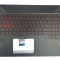 Carcasa superioara cu tastatura palmrest Laptop, Asus, ROG FX504, FX504G, FX504GE,FX504GD, FX504GM, 90NR00J3-R31