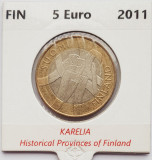 2250 Finlanda 5 euro 2011 C: Historical Provinces Series - Karelia km 159