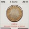 2250 Finlanda 5 euro 2011 C: Historical Provinces Series - Karelia km 159