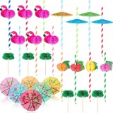 Set de 110 decoratiuni pentru petrecere Patelai, hartie/lemn, multicolor