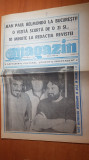 Ziarul magazin 1 aprilie 1990-jean paul belmondo la bucuresti,art.orasul galati