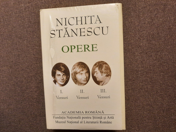 Nichita Stanescu &ndash; Opere 1, 2, 3 ( ed. de lux, Academia Romana, 3 vol.)