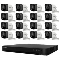 Sistem de supraveghere Hikvision 16 camere 8MP 4 in 1, 2.8mm, IR 30m, DVR 16 canale 4K