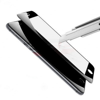 Geam protectie display sticla Full Face Apple iPhone 6 Plus BLACK foto