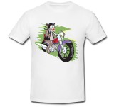 Tricou &quot; Pisica pe motocicleta &quot;