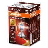 Bec Halogen H7 Osram Night Breaker 220% 12V, Luminozitate Maxima, Fascicul Lung, Compatibil Auto