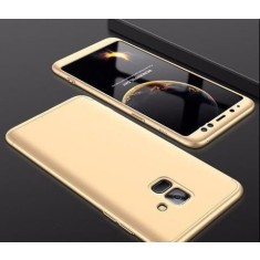 Husa Samsung Galaxy A8 2018, FullBody Elegance Luxury Auriu, acoperire completa
