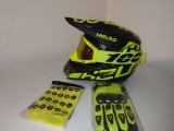 Cumpara ieftin Set casca moto off road-trotineta-enduro+Manusi+Cagula + ochelari ,produse noi