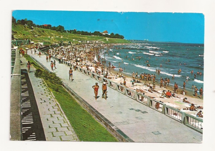 RF3 -Carte Postala- Eforie Sud, Plaja, circulata 1979