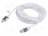 Cablu USB 3.1 RJ45 - USB C, 10m, Alb, Goobay