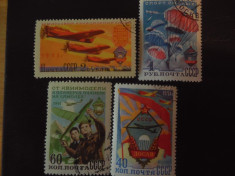 URSS-SPORTURI AVIATICE(1951)-SERIE COMPLETA-STAMPILATE foto