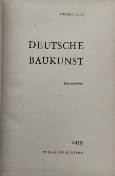 Deutsche Baukunst - Georg Piltz ,558060