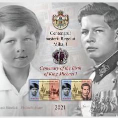 ROMANIA 2021 - CENTENARUL NASTERII REGELUI MIHAI - ALBUM FILATELIC LP.2343c MNH