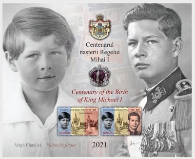 ROMANIA 2021 - CENTENARUL NASTERII REGELUI MIHAI - ALBUM FILATELIC LP.2343c MNH foto