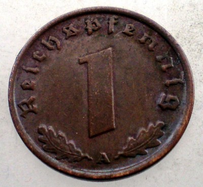 2.447 GERMANIA 1 REICHSPFENNIG 1937 A foto