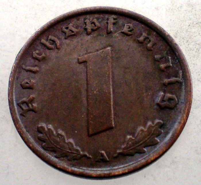 2.447 GERMANIA 1 REICHSPFENNIG 1937 A
