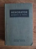 Memorator matematic si tehnic