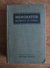 Memorator matematic si tehnic foto