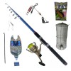 Set Pescuit Cool Angel: Lanseta Telescopica 3.6m, Mulineta LC 140, Nada, Accesorii - Juvelnic, Montura, Senzor, Swinger LED
