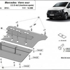 Scut motor metalic Mercedes Viano W447 2.2Diesel, tractiune spate 2014-prezent